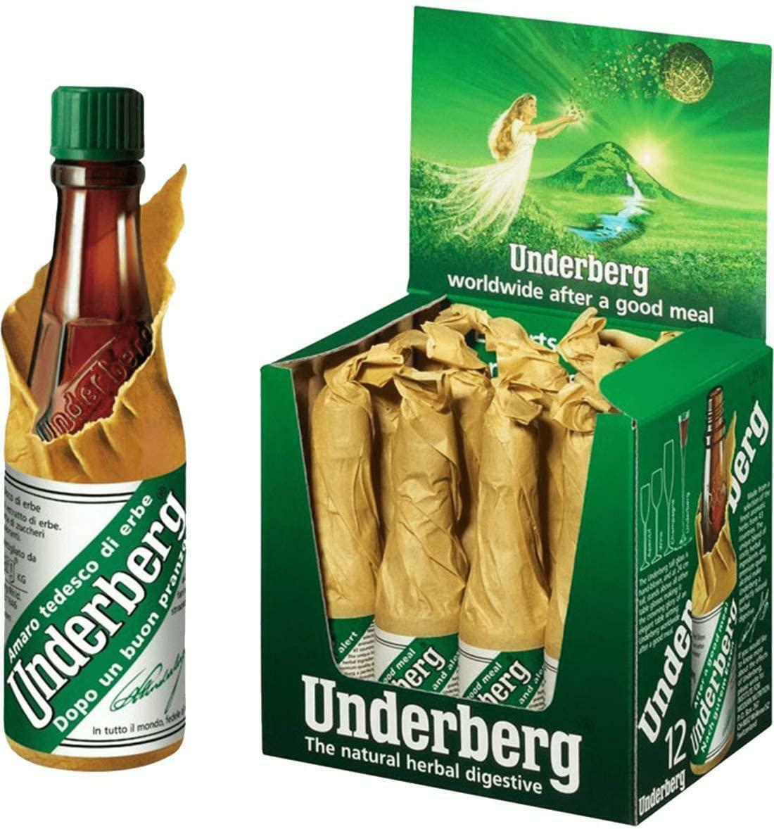 underberg underberg amaro 12 bottigliette mignon da 2 cl digestivo di erbe aromatico - foto 1