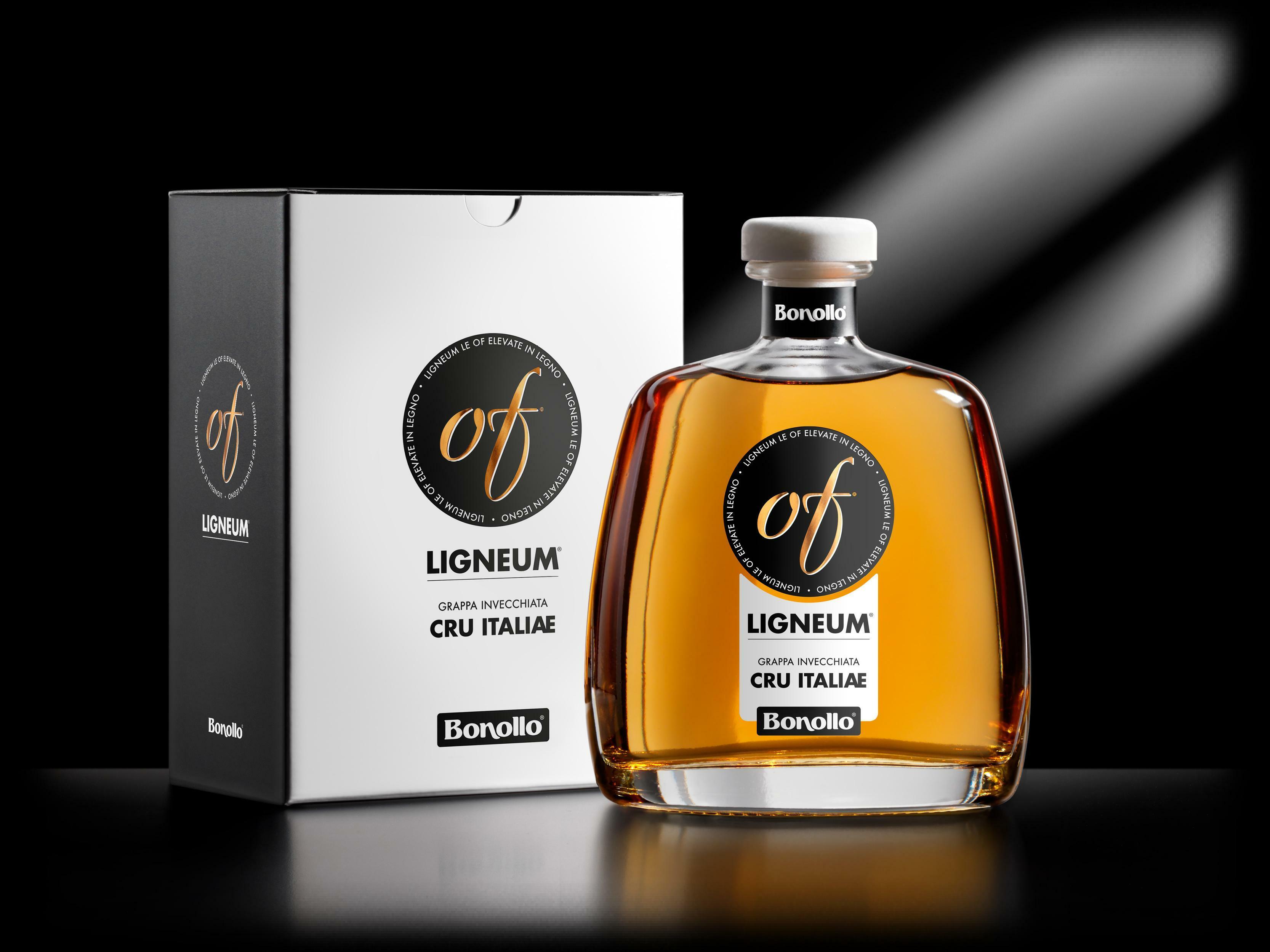 bonollo bonollo grappa of ligneum cru italiae 70 cl in astuccio