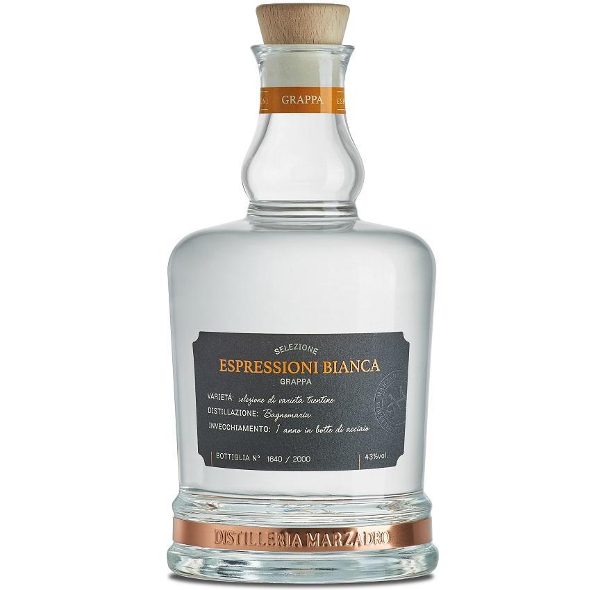 distilleria marzadro distilleria marzadro grappa espressioni bianca 70 cl in astuccio