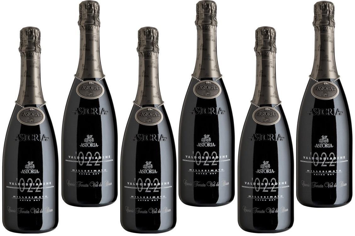 astoria astoria valdobbiadene prosecco superiore millesimato extra dry 023 docg 75cl 6 bottiglie