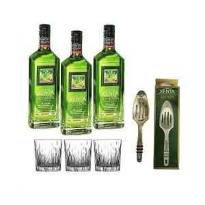 Absenta assenzio 70 cl 3 bottiglie con 3 bicchieri, con spoon cucchiaio