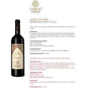 Colle ticchio 2022 cesanese del piglio docg 75 cl