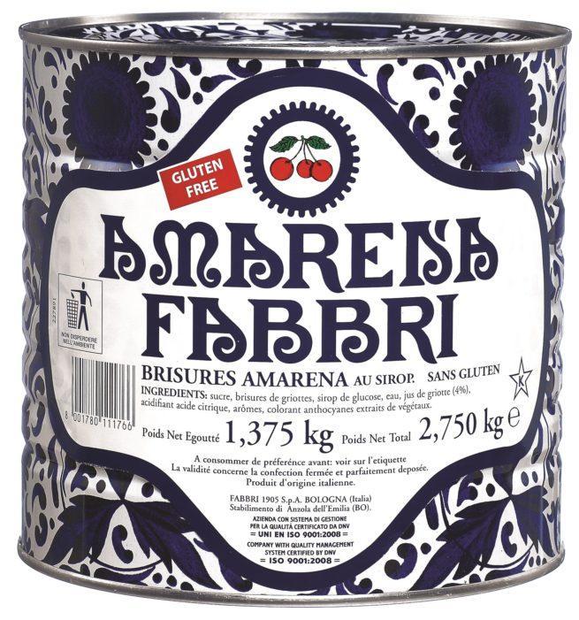 fabbri 1905 fabbri 1905 amarena in latta 2,750 kg frutto e sciroppo gluten free - foto 1