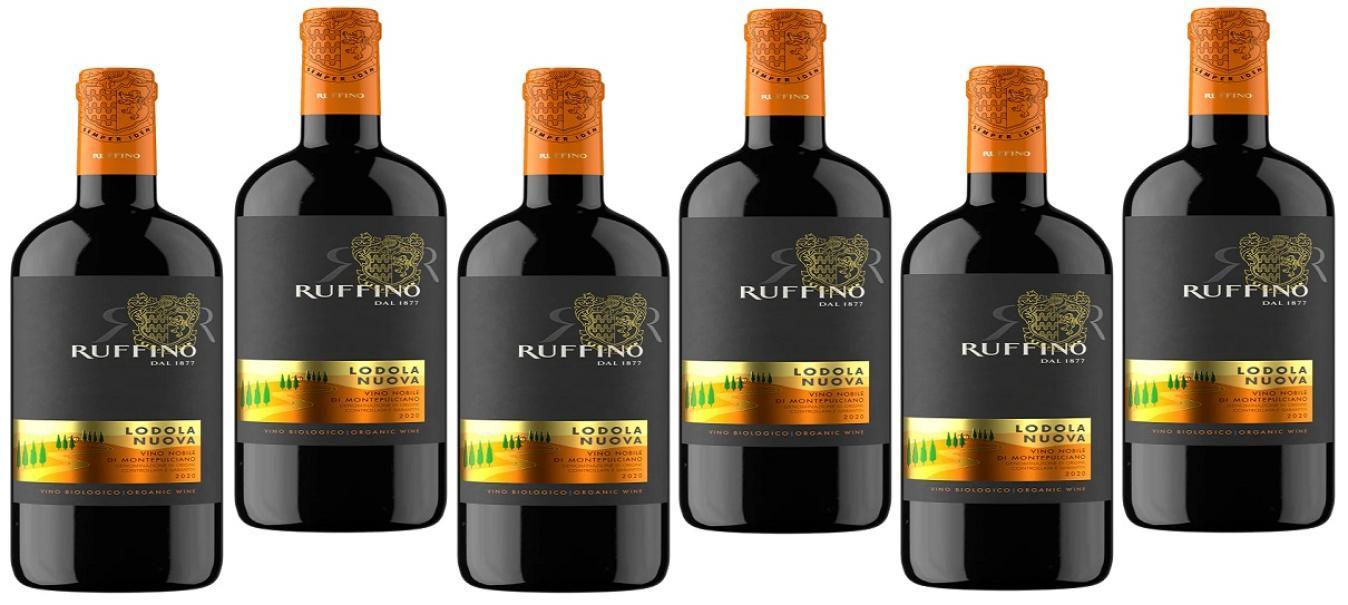 cantina ruffino cantina ruffino lodola nuova 2020 biologico docg vino nobile di montepulciano 375 ml 6 bottiglie