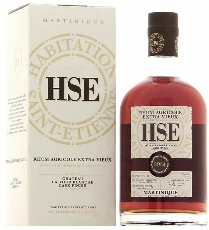 hse hse rhum agricole extra vieux chateau 2014 la tour blanche cask finish 50 cl