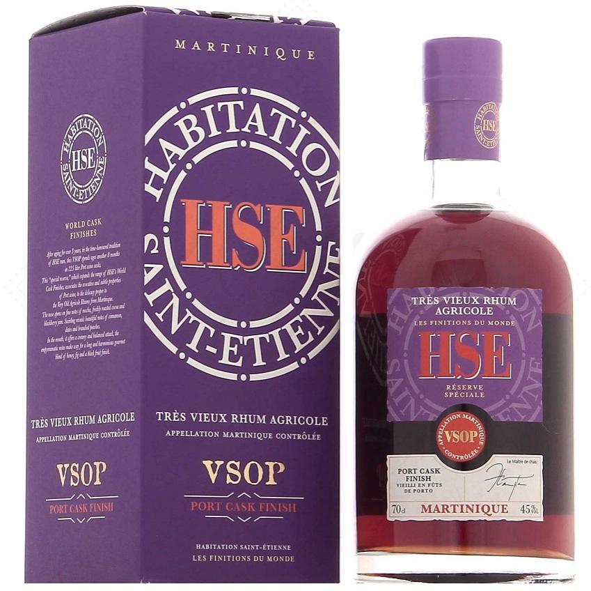 hse hse rhum agricole tres vieux vsop port cask finish 70 cl