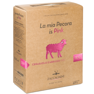 Bag in box la mia pecora is pink cerasuolo d'abruzzo doc 3 lt