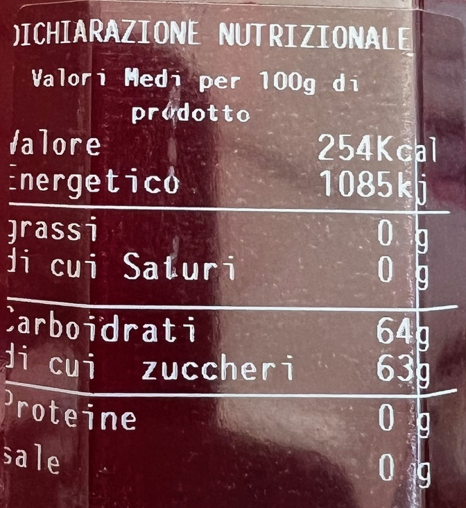 la reggia la reggia sciroppo alla fragola 1,3 kg 1 lt