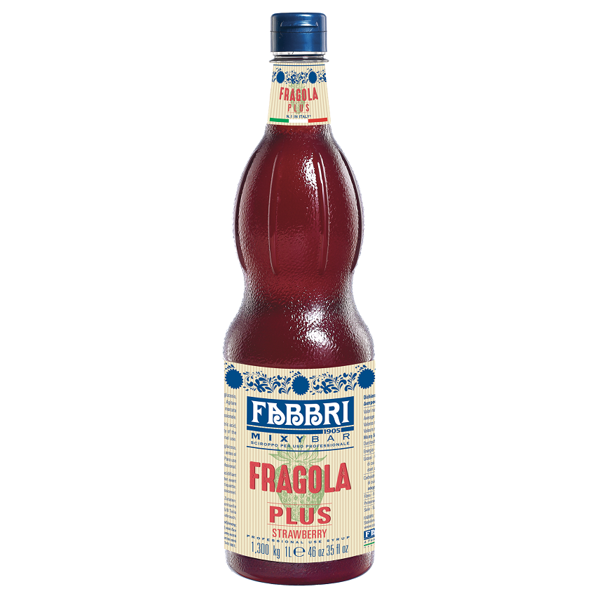 fabbri 1905 fabbri mixy bar sciroppo fragola plus 1,3 kg 1 lt