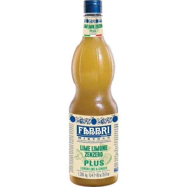 fabbri 1905 fabbri mixy bar sciroppo lime limone zenzero plus 1,3 kg 1 lt