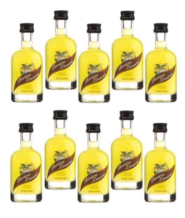 distilleria marzadro distilleria marzadro riviera limoni limoncino mignon miniature 5 cl 10 bottigliette