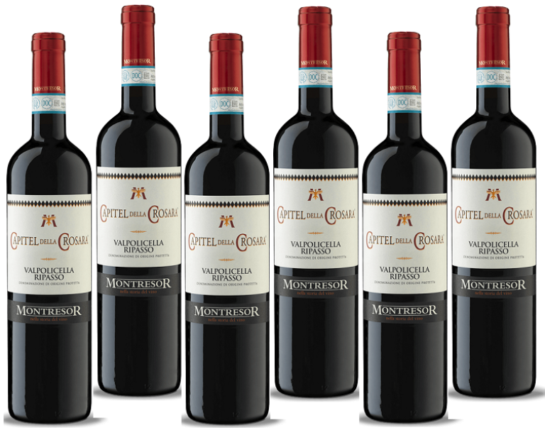 montresor montresor capiteldella corsara valpolicella ripasso  2021 doc 75 cl 6 bottiglie