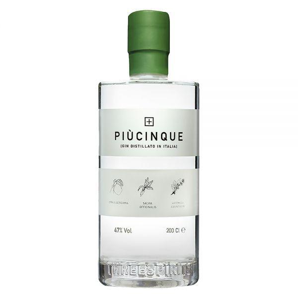 piùcinque piùcinque gin italiano 70 cl