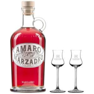 Amaro liquore alle erbe di montagna 70 cl con 2 bicchieri