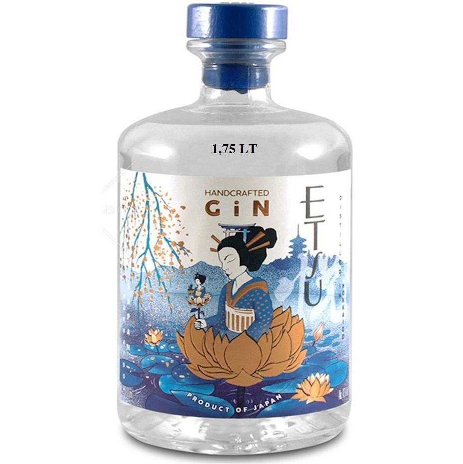 etsu etsu handcrafted gin giapponese distillato in hokkaido 1,75 lt magnum