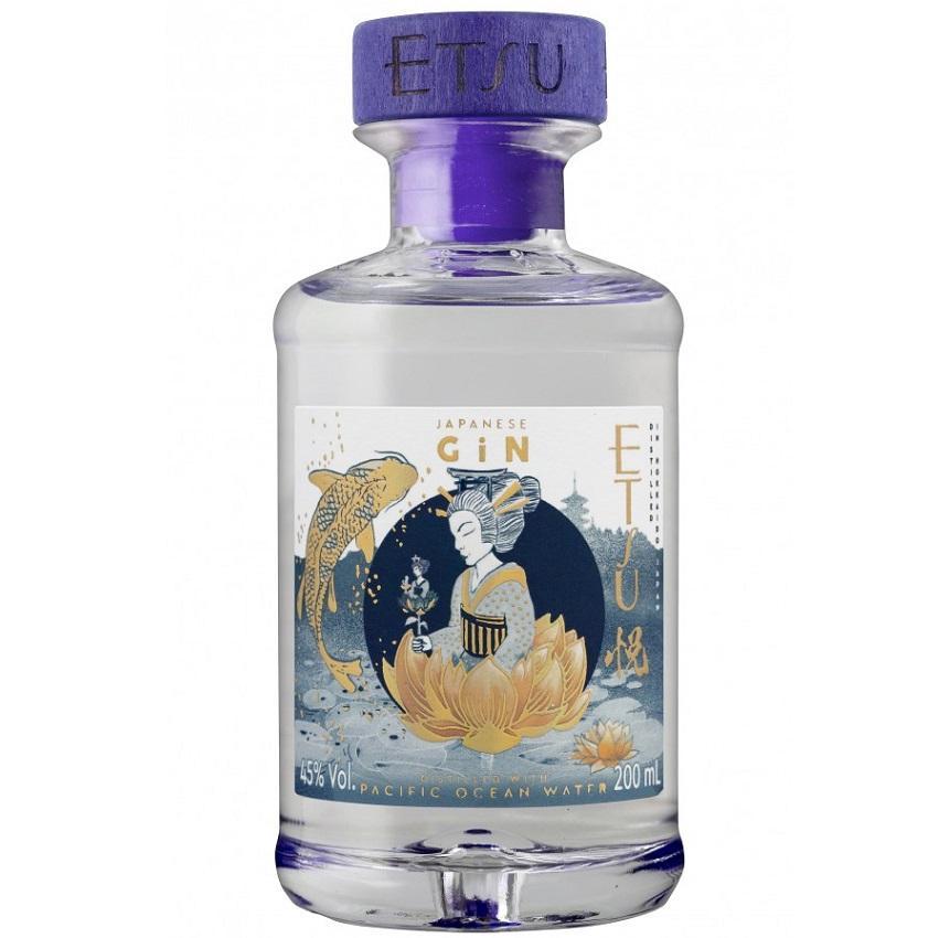 etsu etsu handcrafted gin giapponese distillato in hokkaido 200 ml mignon miniature