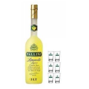 Liquore limoncello 3 lt con 6 bicchieri