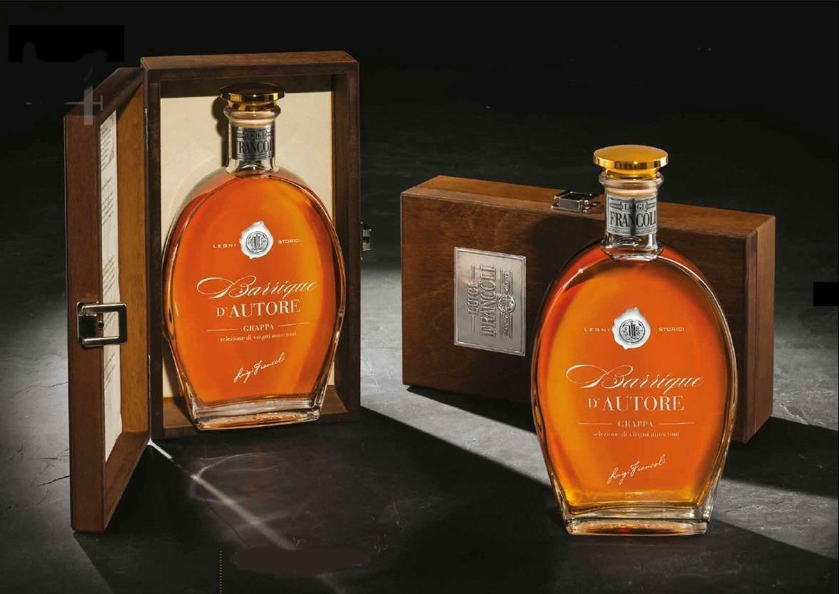 luigi francoli luigi francoli grappa confezione regalo barrique d'autore 70 cl - foto 1