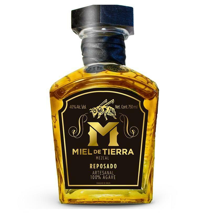 miel de tierra miel de tierra mezcal reposado artesanal 100% de agave 70 cl