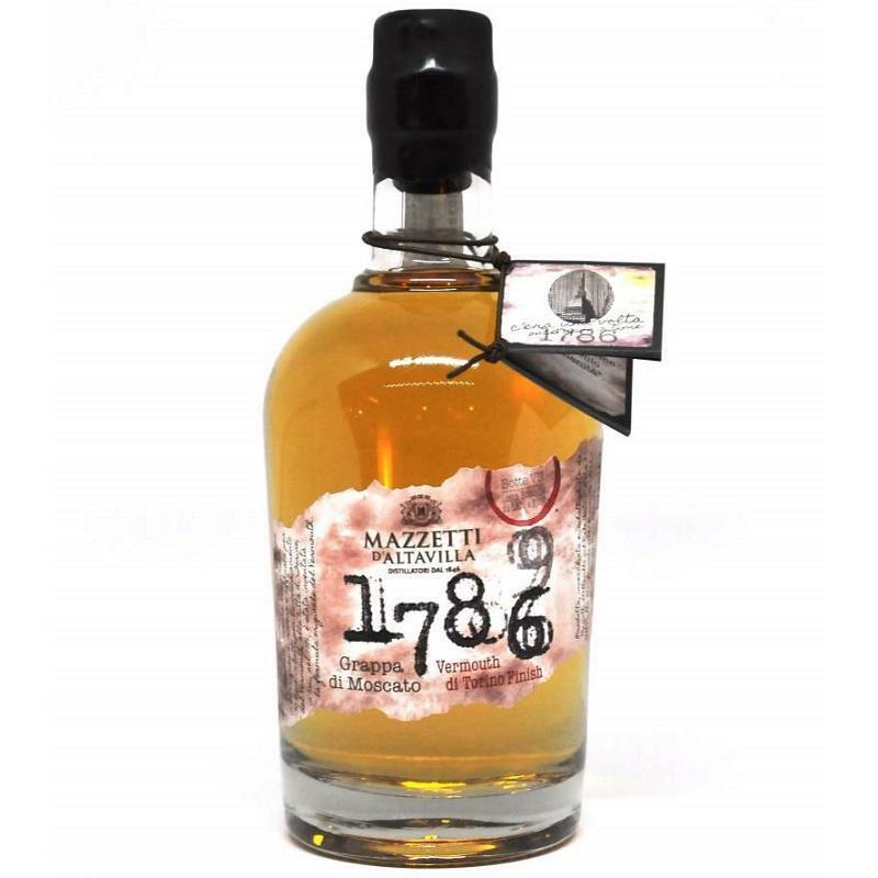 mazzetti d'altavilla mazzetti d'altavilla 1786 grappa di moscato vermouth di torino finish 50 cl