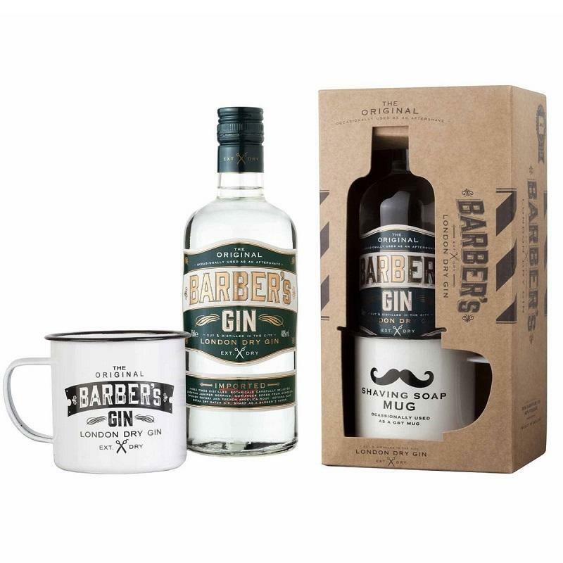 barber's barber's london dry gin 70 cl+ mug