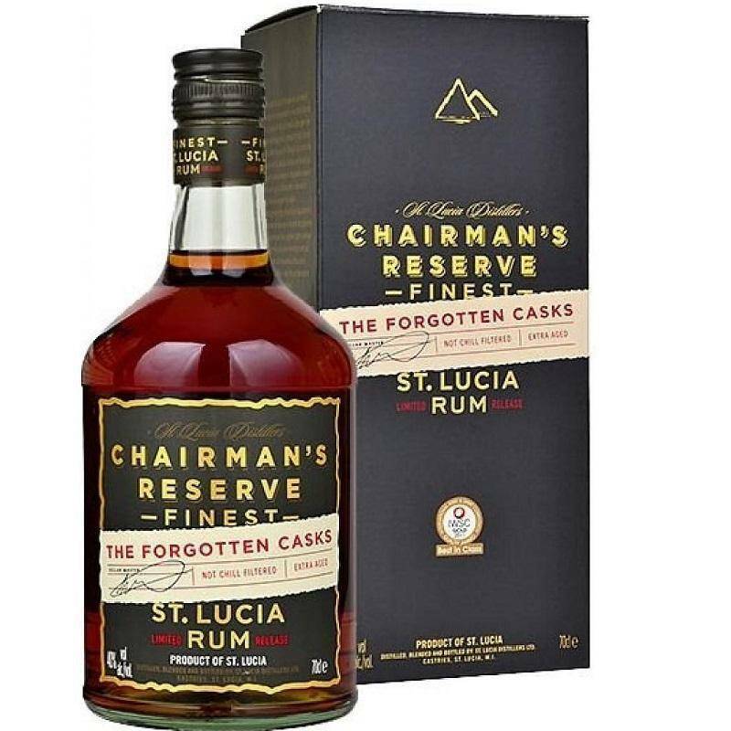 st. lucia distillers st. lucia distillers rum chairman's reserve finest the forgotten cask 70 cl in astuccio