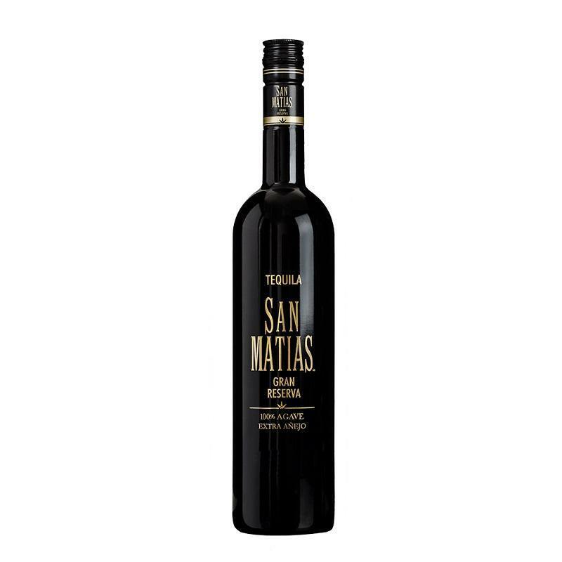 san matias san matias tequila gran reserva extra anejo 100% de agave 70 cl