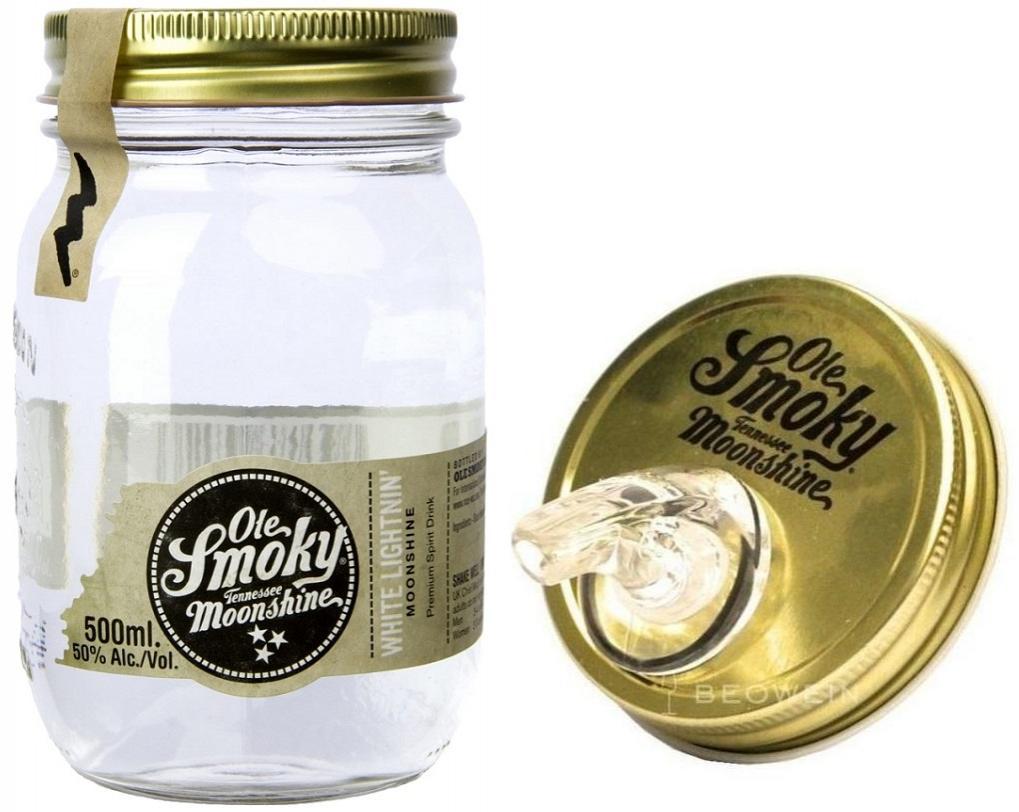 ole smoky ole smoky whisky moonshine white lightnin 50 cl con tappo dosatore - foto 1