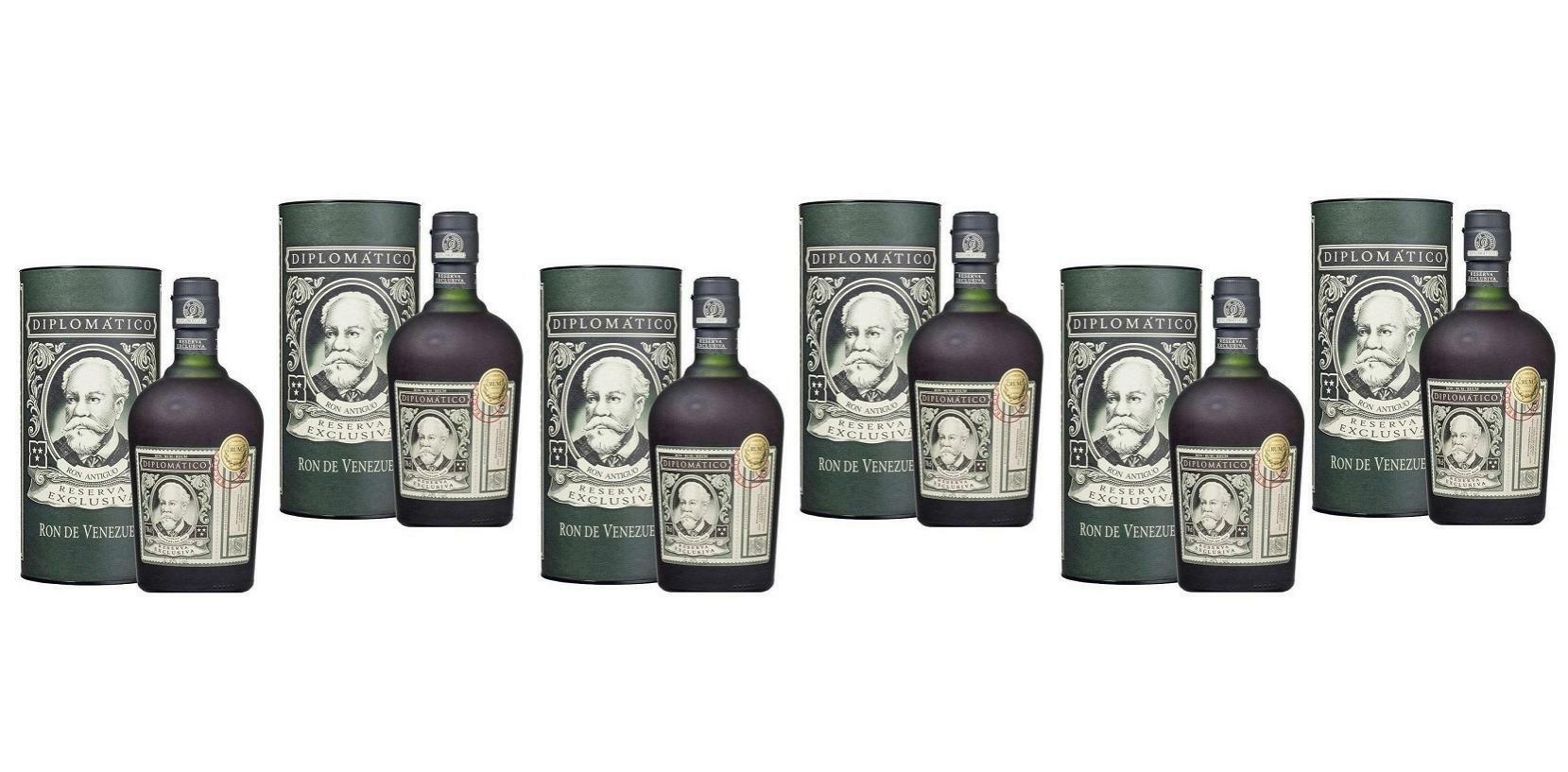 diplomatico diplomatico ron reserva exclusiva 70 cl 6 bottiglie in astuccio