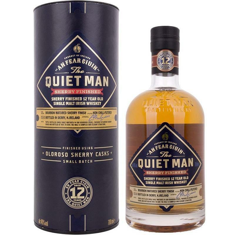 the quiet man the quiet man sherry finished 12 years old single malt irish whiskey 70 cl - foto 1